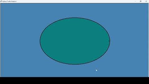 How to draw an ellipse in python turtle