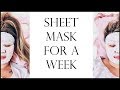 I tried sheet mask for a week  how to use a sheet mask 