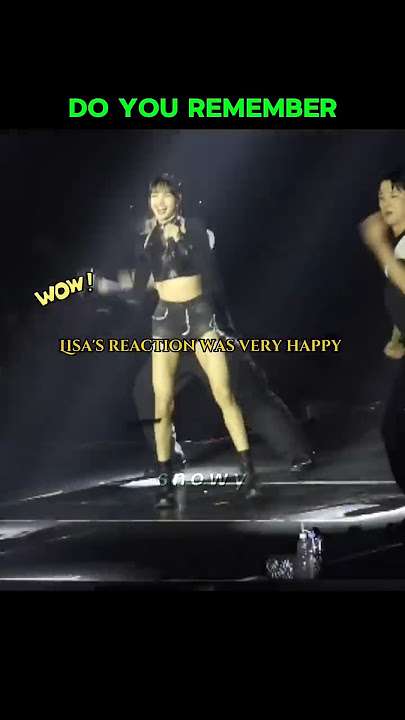 I will never forget this moment 😍 #blackpink #lisa