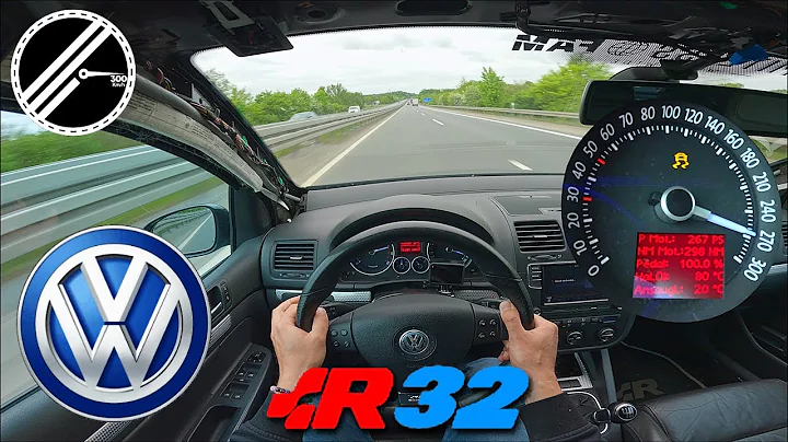 VW Golf 5 R32 | 250 PS | Top Speed Drive German Autobahn No Speed Limit POV