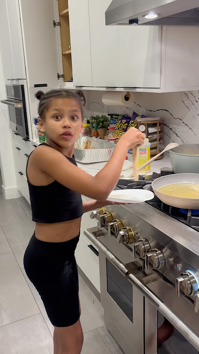 Dad catches daughter cooking on the stove without permission #shorts