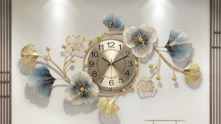 Luxury Metal 3D Glass Wall Clock screenshot 1