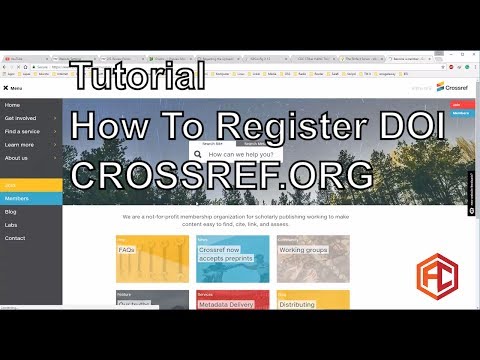 Tutorial How To Register DOI Crossref.org 2017 for OJS