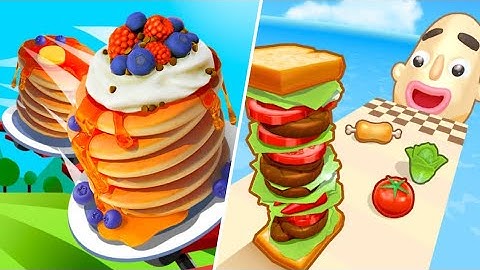 Pancake Run | Sandwich Runner All Levels Gameplay Android-Ios New Apk Update 2023