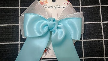 [Kẹp Nơ Handmade]Cách Làm Kẹp Nơ Tiểu Thư|Đơn Giản, Ruy Băng Voan|Mọt Handmade.