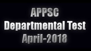 APPSC Departmental Tests-April/2018 complete details screenshot 5