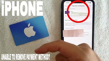 ✅  Unable To Remove Payment Method On iPhone Error 🔴