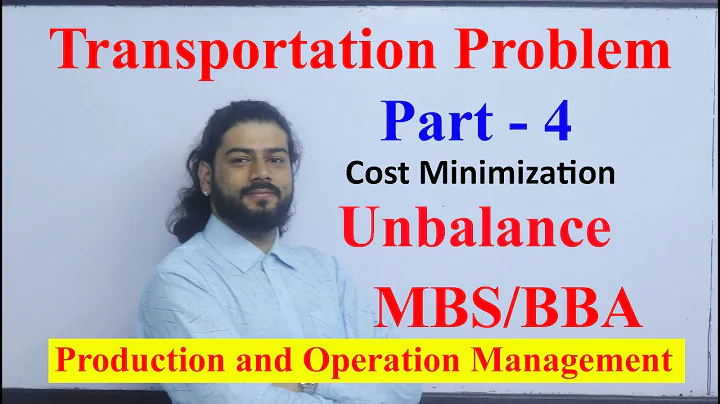 Transportation Problem Part 4  in Nepali Unbalanced Cost Minimization MBS BBA Operation management