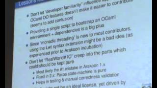 OUD 2012.  Nicolas Trangez: Arakoon - a distributed consistent key-value store.