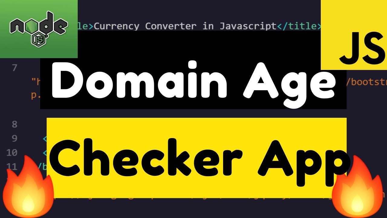 Node.js Express Domain Age Checker and Domain WHOISINFO Checker Web App Deployed on Website + Code