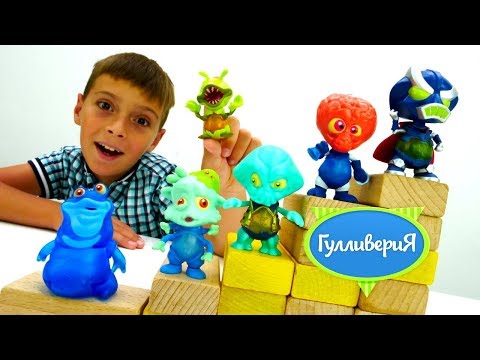 Видео для детей. Игрушки Exogini. Крутые постройки из кубиков