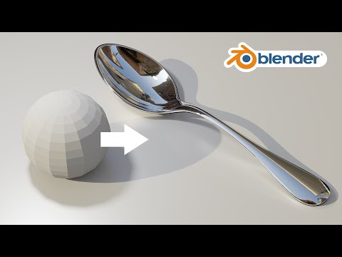 【blender初心者】スプーンを超簡単モデリング！