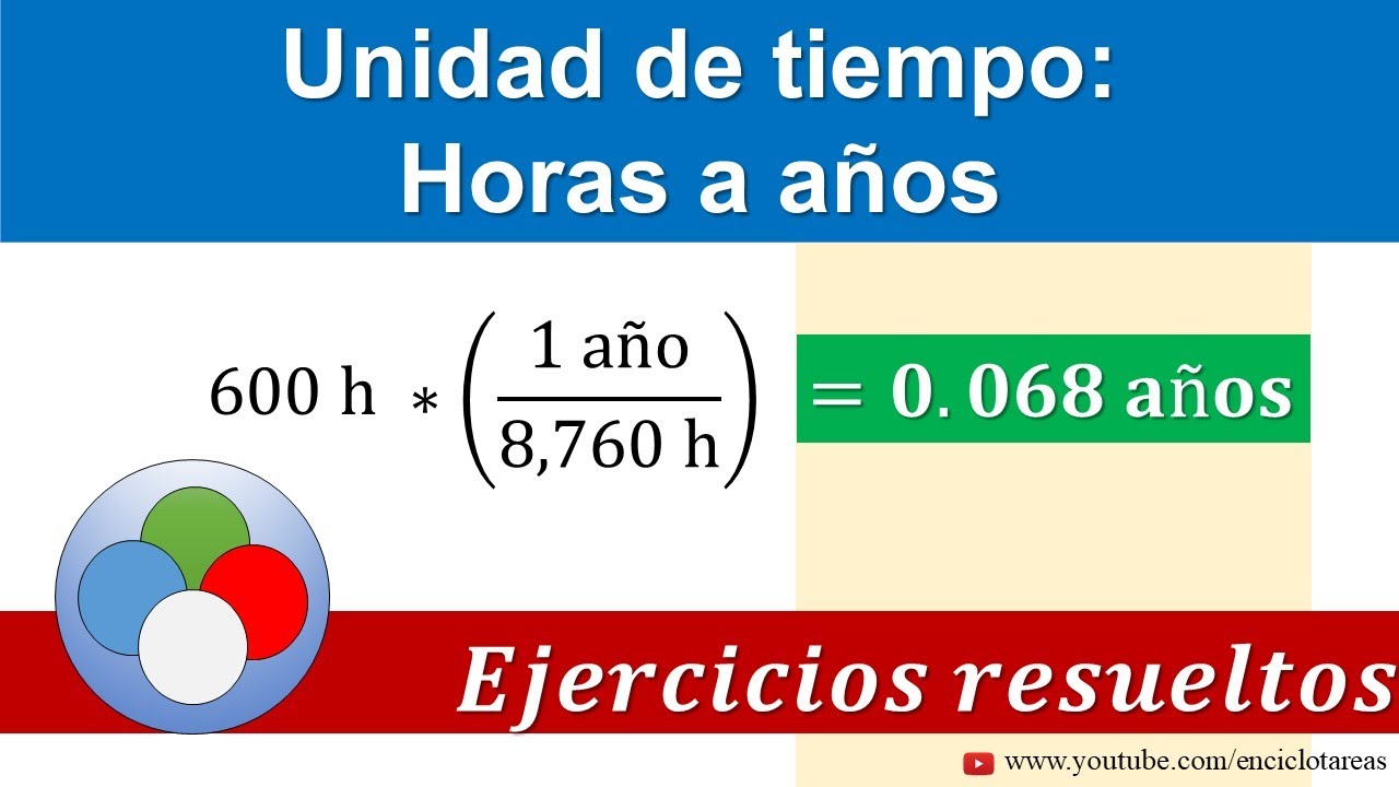 Conversión de horas a años - YouTube