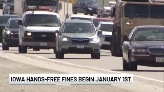 Iowa drivers face fines as hands-free law enforcement begins Jan. 1