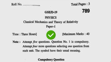 2019 KUK BSc 1st Sem Physics I Question Paper
