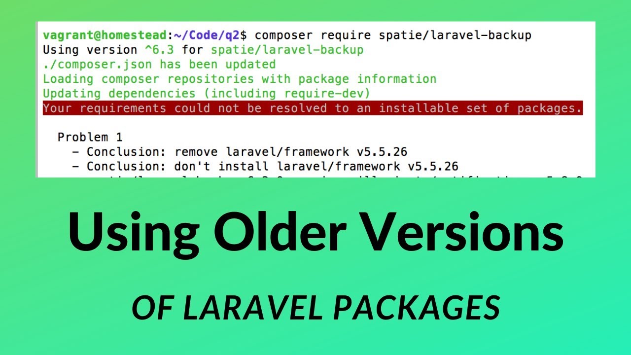 Which (Older) Version of Laravel Package to Use? - YouTube Which (Older) Version Of Laravel Package To Use? - Youtube
