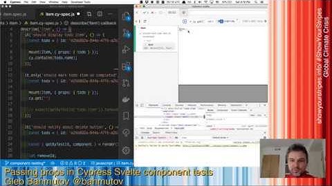 Pass props to the Svelte component from Cypress test