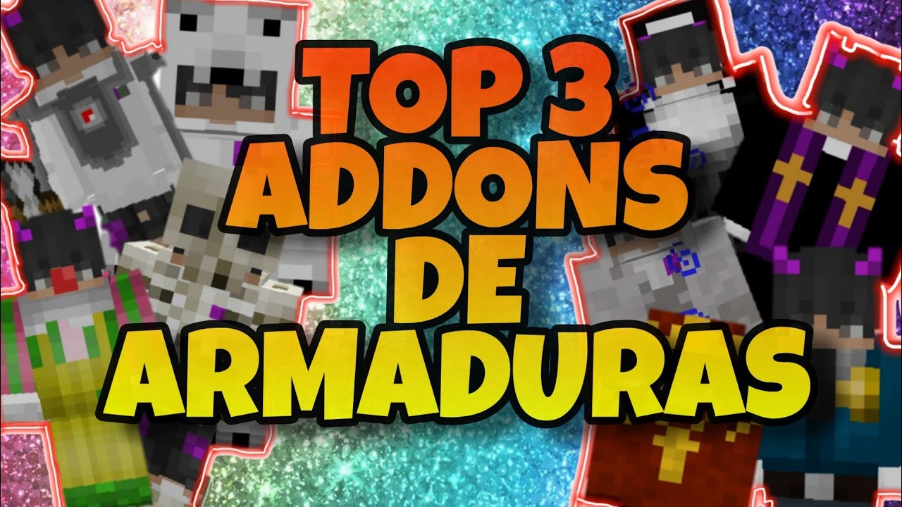 💜Lo mejores Addons de armaduras para Minecraft PE ️ Top3 - YouTube