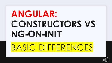 Angular : Constructors vs ngOnInit basic differences | OneAnanda | One Ananda