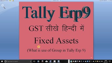 What is Fixed Assets In Tally Erp 9