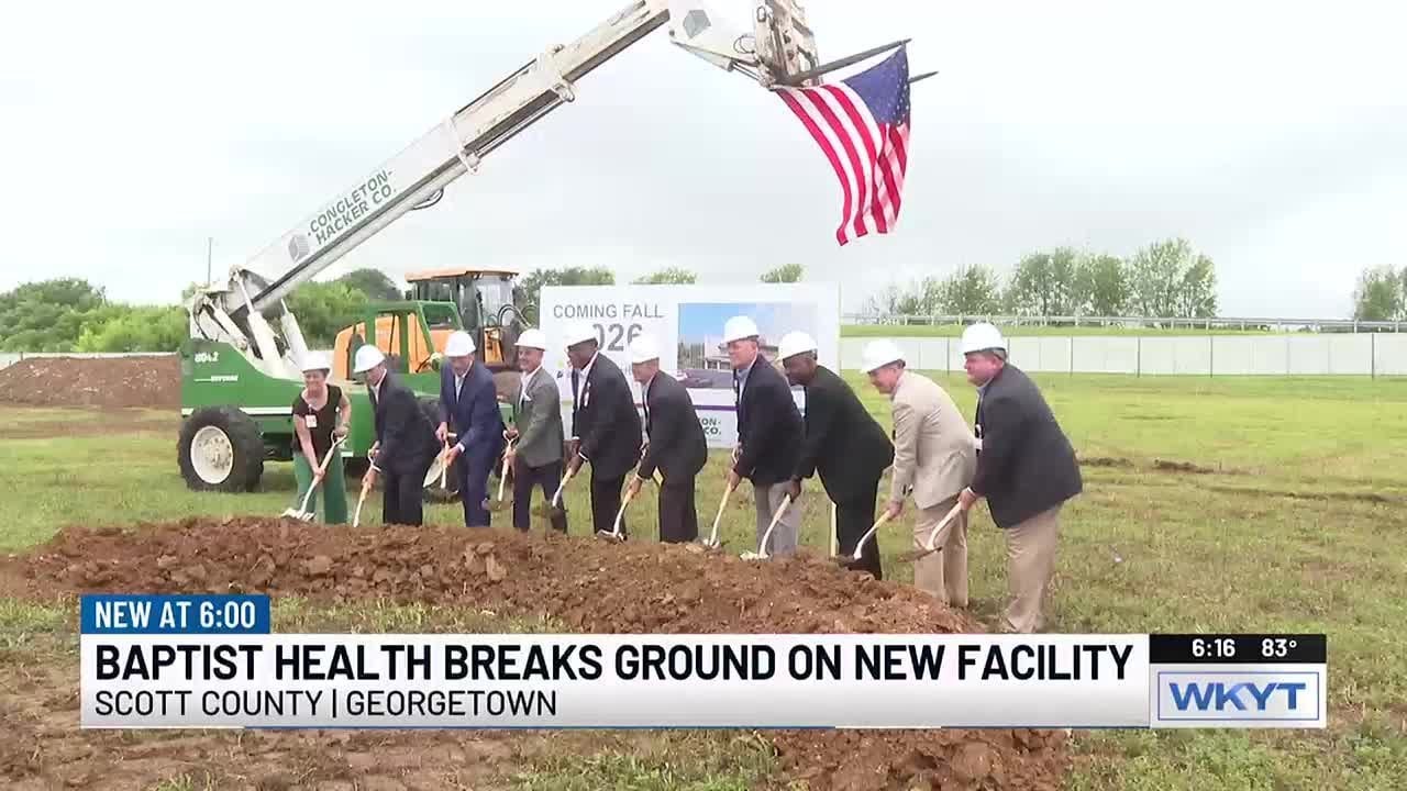 Baptist Health breaks ground on new Georgetown facility - YouTube