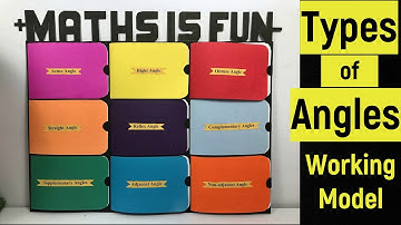 Types of angles maths TLM working model | Angles working model | Maths working model | B.Ed Project