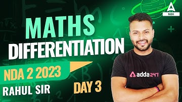 NDA 2 2023 Maths | Differentiation | NDA 2 2023 Preparation | By Rahul Sir ( Part 3 )
