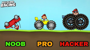 Hill Climb Racing : NOOB vs PRO vs HACKER