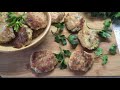 Картофельно - грибные котлеты с овсяными хлопьями/ Potato mushroom patties with oatmeal