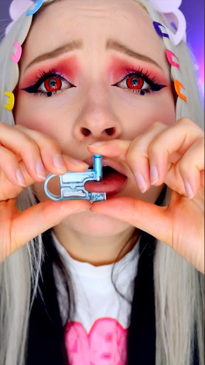 Tongue piercing at home 👅🦋🌈 #lifehacks #beauty #hack #prank