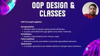 Student Information System | BIT20603 Object-Oriented Programming Project