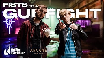 Arcane x Mediocre Rap Battle of the LEC: Fists to a Gunfight