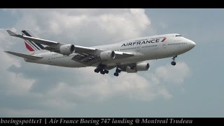Air France Boeing 747-400 landing @ Montreal