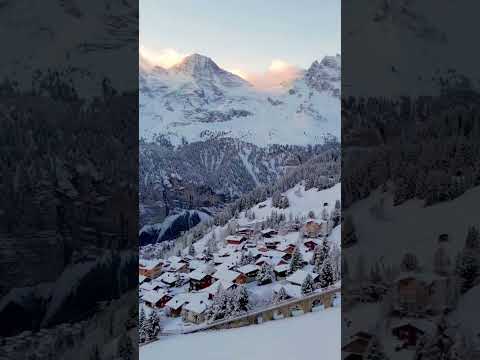 Flying above #winterwonderland #youtubeshorts #shorts #switzerland #nature #mürren