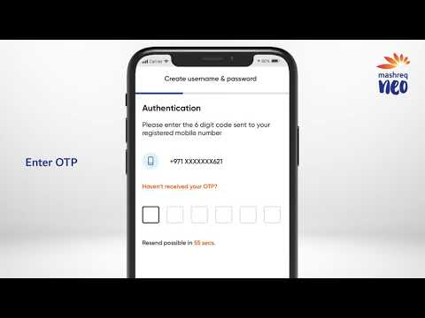 How to create your Mashreq Neo Username and Password?