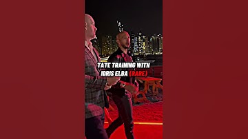 Tate teaches IDRIS Elba how to fight for a movie role!!