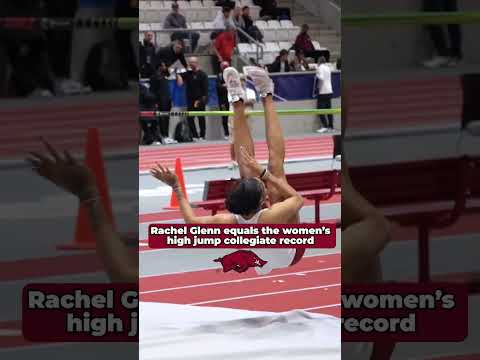 Rachel Glenn ties collegiate high jump record 🤯 #shorts