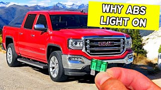 GMC SIERRA WHY ABS LIGHT ON 2014 2015 2016 2017 2018 2019