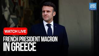 LIVE: French President Macron Tours Frigate Kimon With Greek PM Mitsotakis