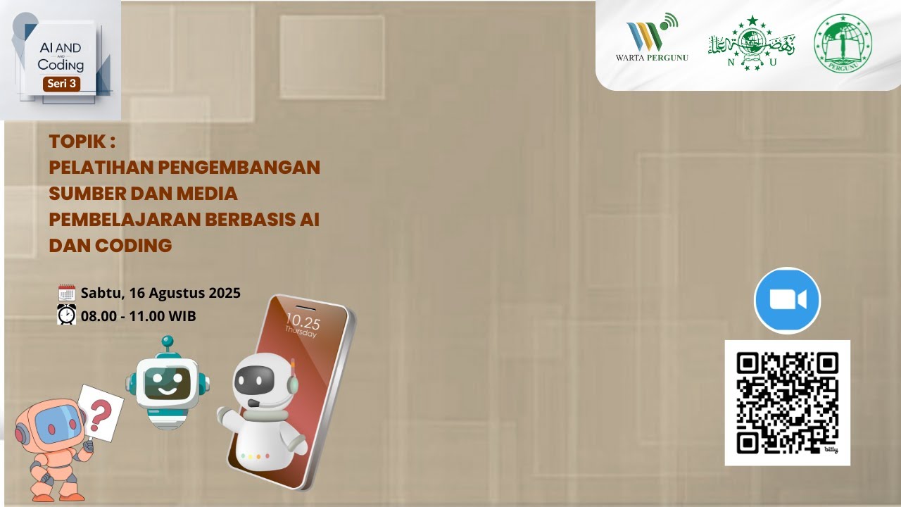 Pelatihan Pengembangan Sumber dan Media Pembelajaran Berbasis AI dan Coding (Seri-3)