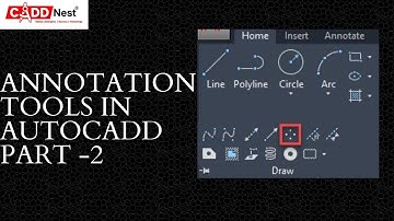 AUTOCADD ANNOTATION TOOLS PART -2 ||CADD NEST RR NAGAR|| ETABS TRAINING CENTRE