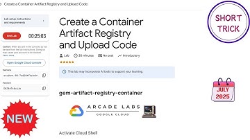 Create a Container Artifact Registry and Upload Code || 2025 || #qwiklabs #qwiklabsarcade2025