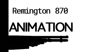 Remington 870 animation (Prisma 3D) 