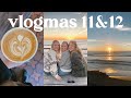 VLOGMAS 11 &amp; 12: cardiff by-the-sea friend weekend getaway