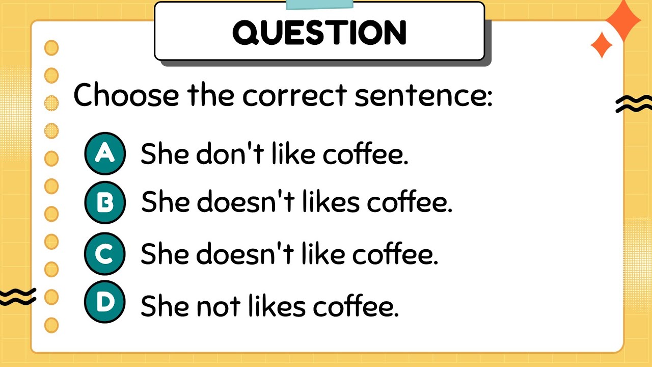 ENGLISH GRAMMAR TEST FOR GRADE 10