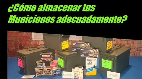 ¿Cuál es un buen lugar para almacenar munición?