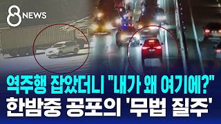 고속도로서 공포의 역주행..만취해 "내가 왜 여기 있냐" / SBS 8뉴스