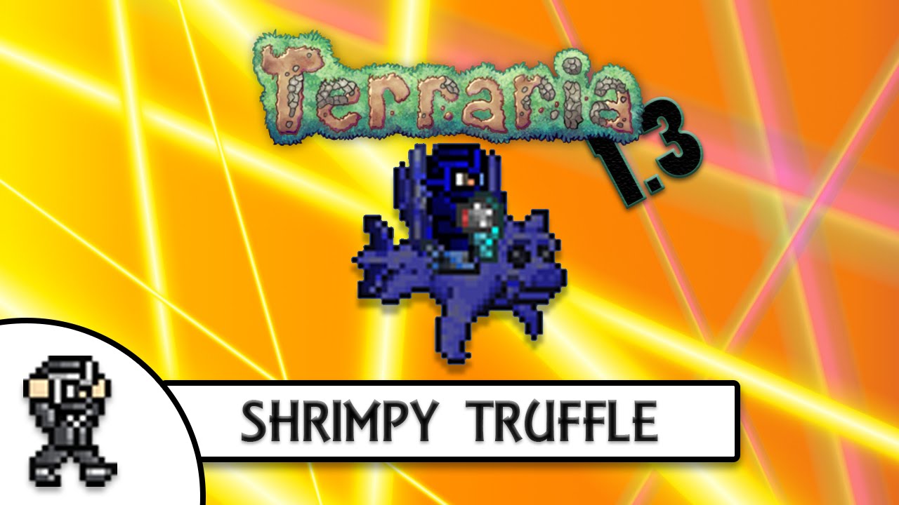 Terraria 1.3 Shrimpy Truffle (duke fishron mount) FISHRON EXPERT