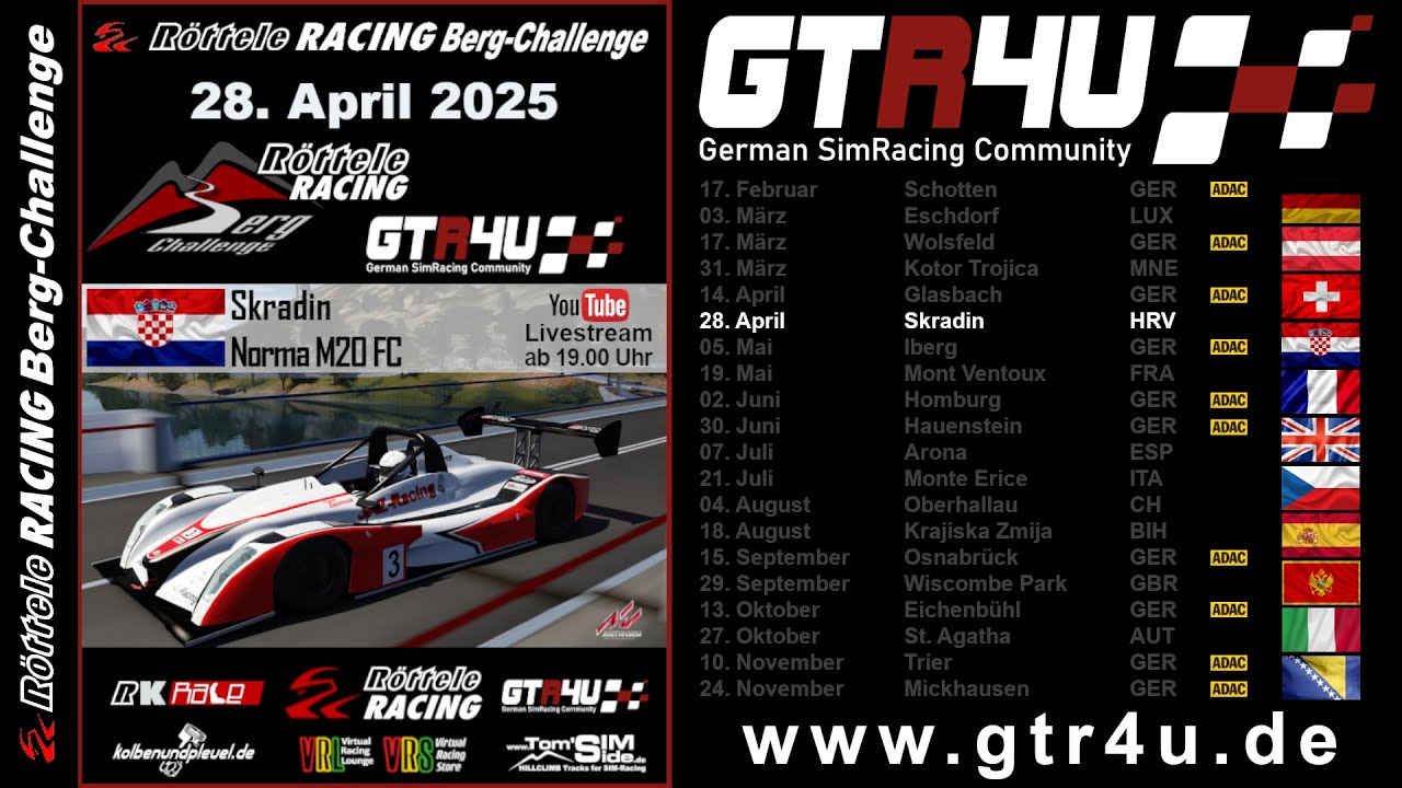 Röttele Racing Berg-Callenge by GTR4u 2025 Lauf #6 - Bergrennen Skradin (CRO)