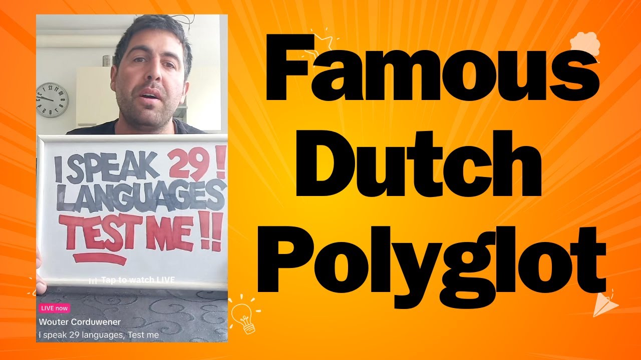 Wouter Corduwener's unique definition of speaking a language. An eye-opener! MUST WATCH